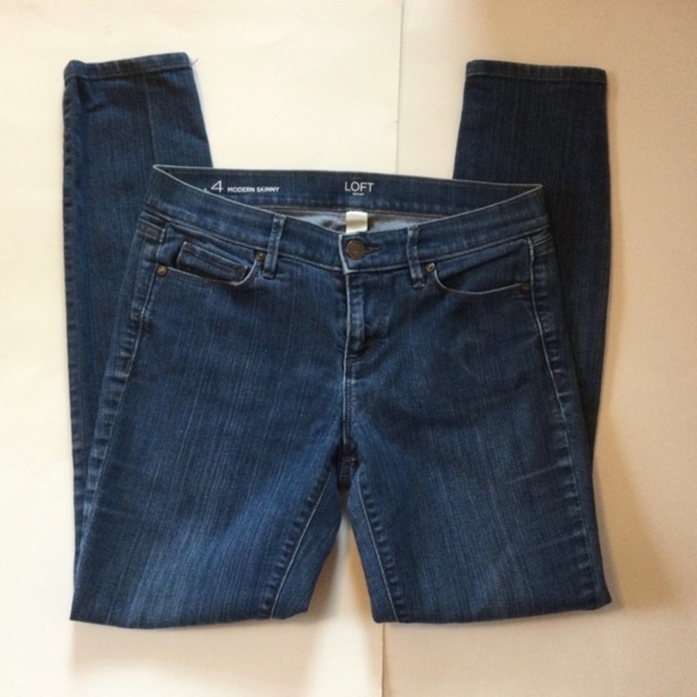Loft Modern Skinny Denim Jeans Size 4